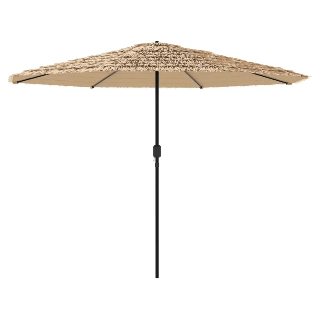 Ombrellone Giardino-Ombrello da Balcone con Palo in Acciaio Marrone 388x388x248 cm