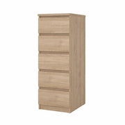 KIT CASSETTIERA NAIA 5 CASS 40X50X111CM ROVERE