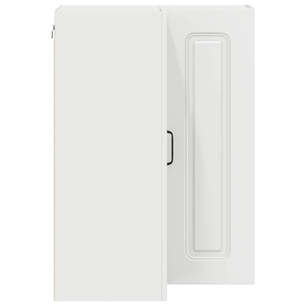 Mobile da cucina moderno in legno composito 57 x 57 x 80 cm ampio spazio contenitivo minimalista bianco 02_0053753