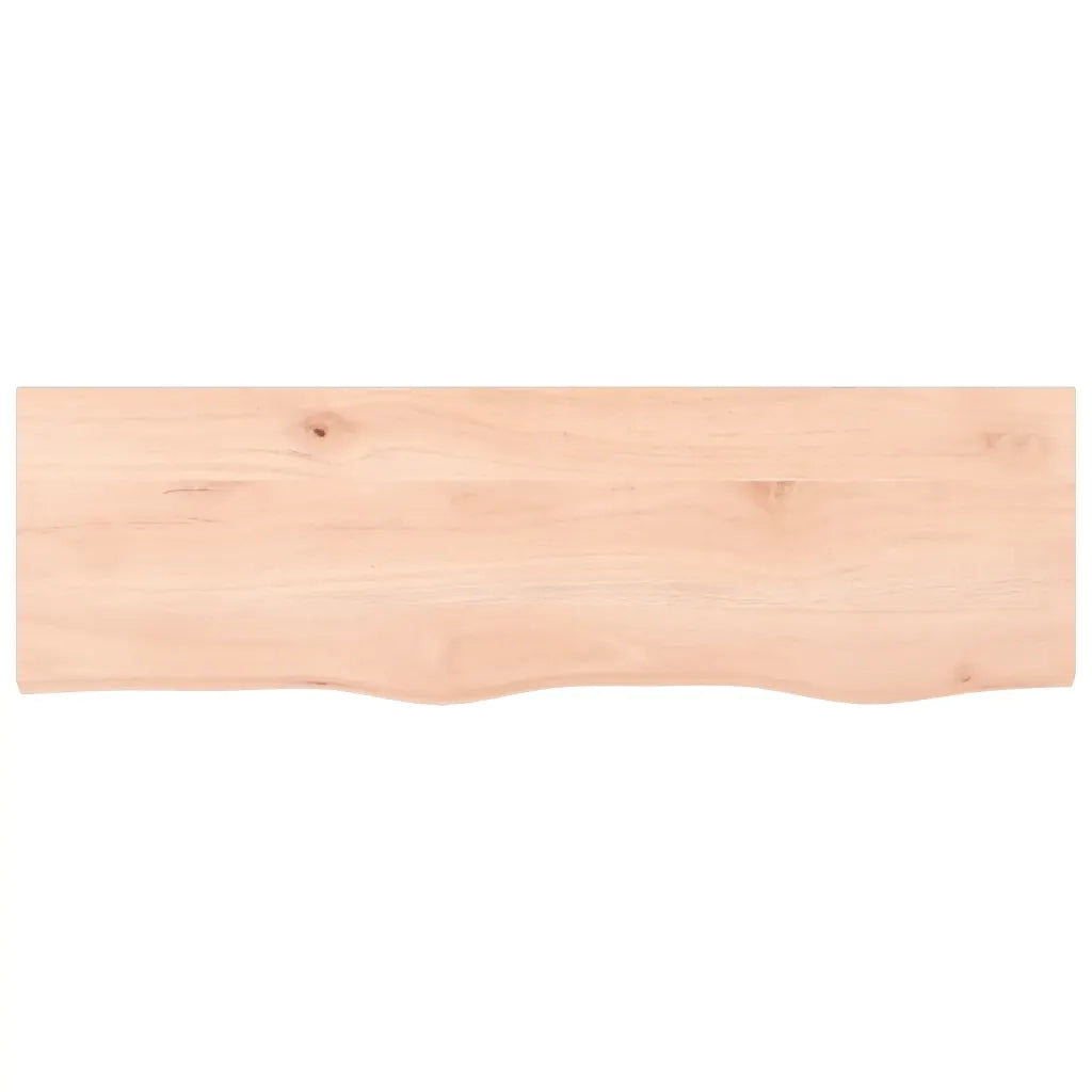 Piano Bagno 100x30x(2-6) cm in Legno Massello Non Trattato 3156031
