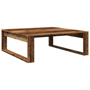 Tavolino salotto | Tavolino da caff¨¨ | Tavolino da Soggiorno Legno Antico 100x100x35 cm in Truciolato