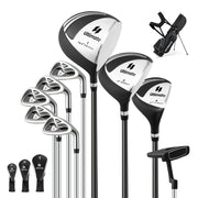 Set con 9 mazze da golf per uomini, Set completo da golf regalo perfetto per golfisti Nero