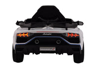 Macchina Elettrica per Bambini 12V con Licenza Lamborghini Aventador SVJ Small Bianca