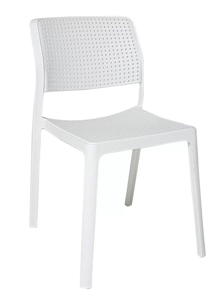 Set 2 sedie in polipropilene colore bianco