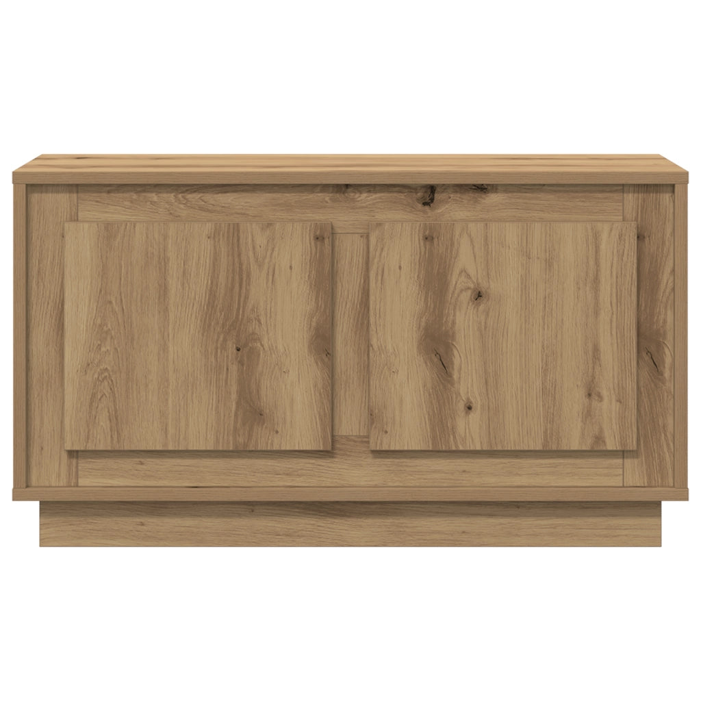 Mobile TV  in Rovere Artigianale 80x35x45 cm in Legno Ingegnerizzato