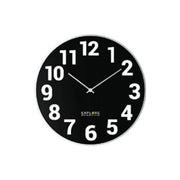 Orologio da parete with numbers black e silver d. 25cm rac1003