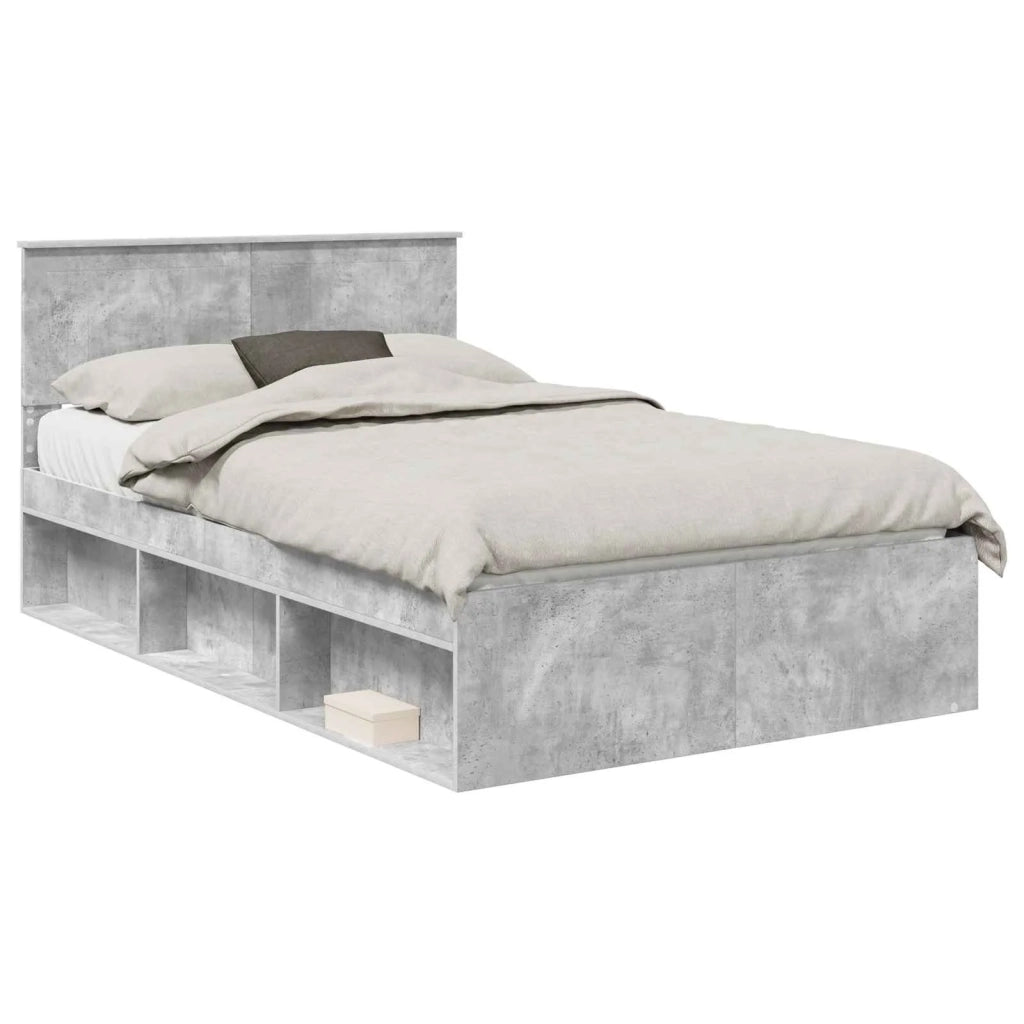 Struttura del letto Calcestruzzo 120 x 200 cm Pino massello 3410621