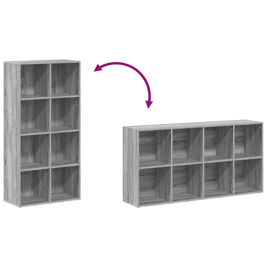 Libreria/Credenza Grigio Sonoma 66x30x130 cm Legno Multistrato cod mxl 6549