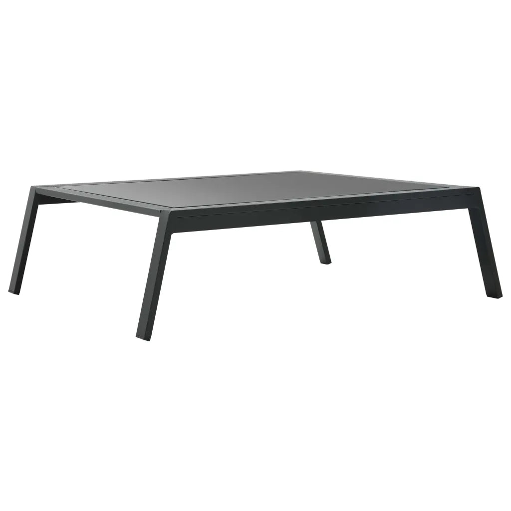 Set Divani da Giardino 4 pz con Cuscini Alluminio Grigio Scuro 47818
