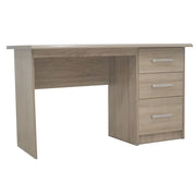 Scrivania retta PRAGA – 3 cassetti – Colore rovere sonoma – Design funzionale