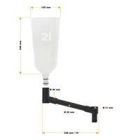 Set di imbuti per riempimento olio motore 8 pezzi Con prolunga e 6 adattatori Auto