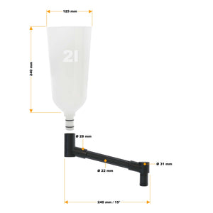 Set di imbuti per riempimento olio motore 8 pezzi Con prolunga e 6 adattatori Auto