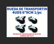 Ruote girevoli per gabbie trasporto cani 4-7 ¨C zephmum ¨C 4 pezzi 6x9 cm