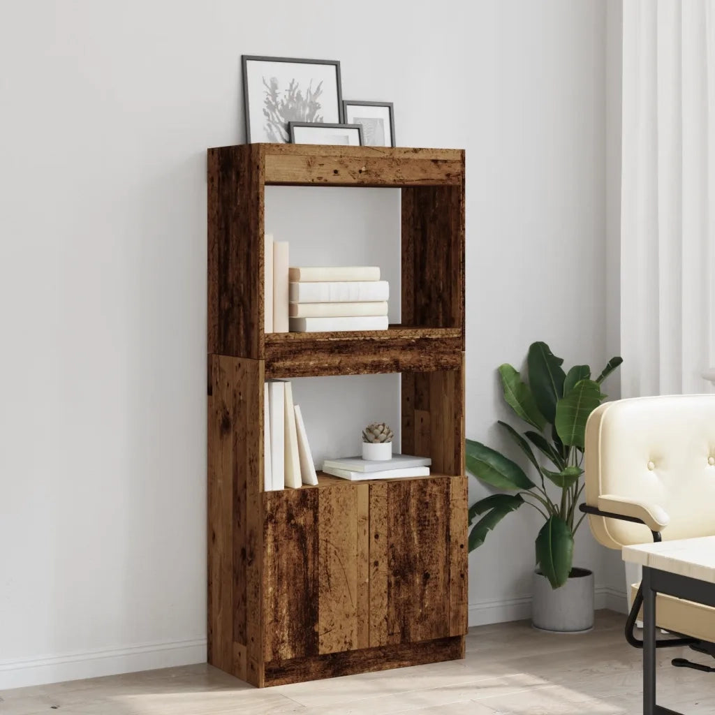 Credenza Legno Antico 63x33x140 cm in Truciolato 855113
