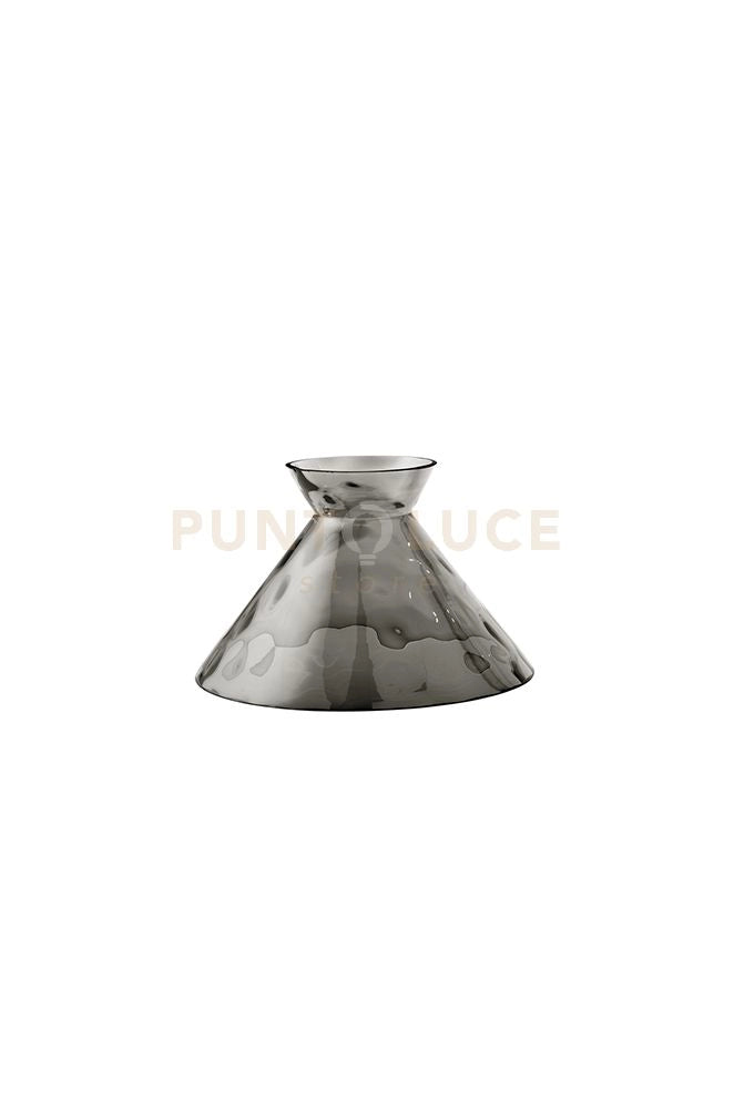 Vetro fumé specchiato con effetto martellato per collezione Neck Vetri compatibili solo con montatura art.8028 d.25cm