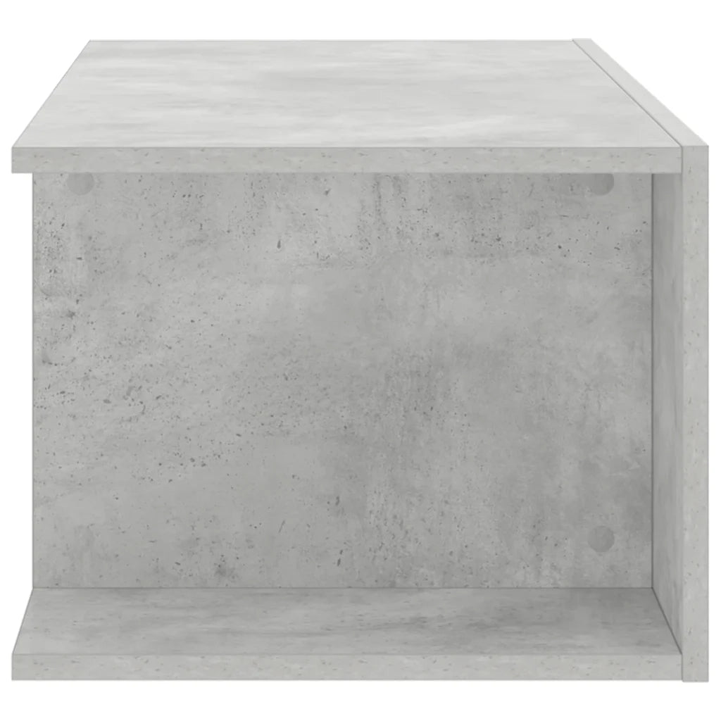Mobile Porta TV con Luci LED-Credenza TV Grigio Cemento 90x39x30 cm