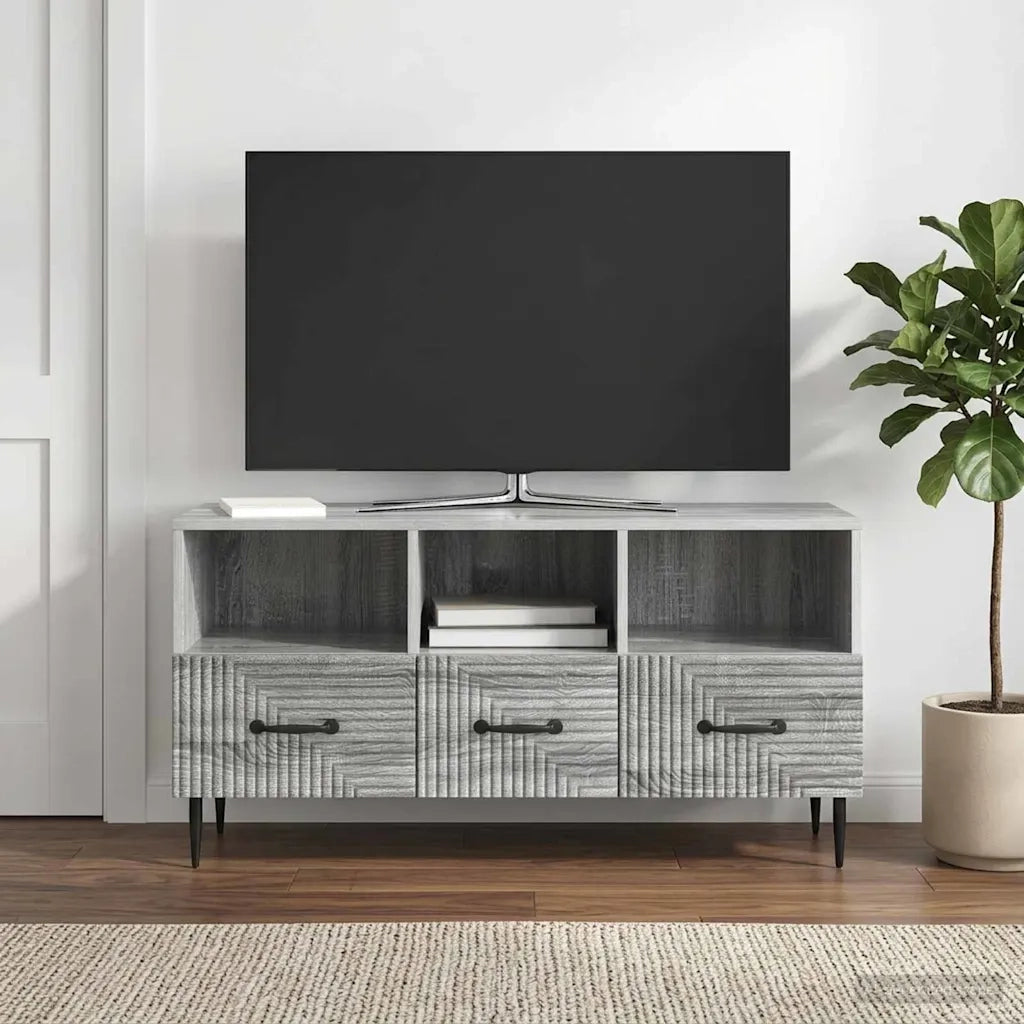 Mobile TV Grigio Sonoma 102 x 34,5 x 50 cm Legno ingegnerizzato 894911