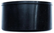 Tappo condensa  100 mm  in silicone nero chiuso  canna fumaria pellet