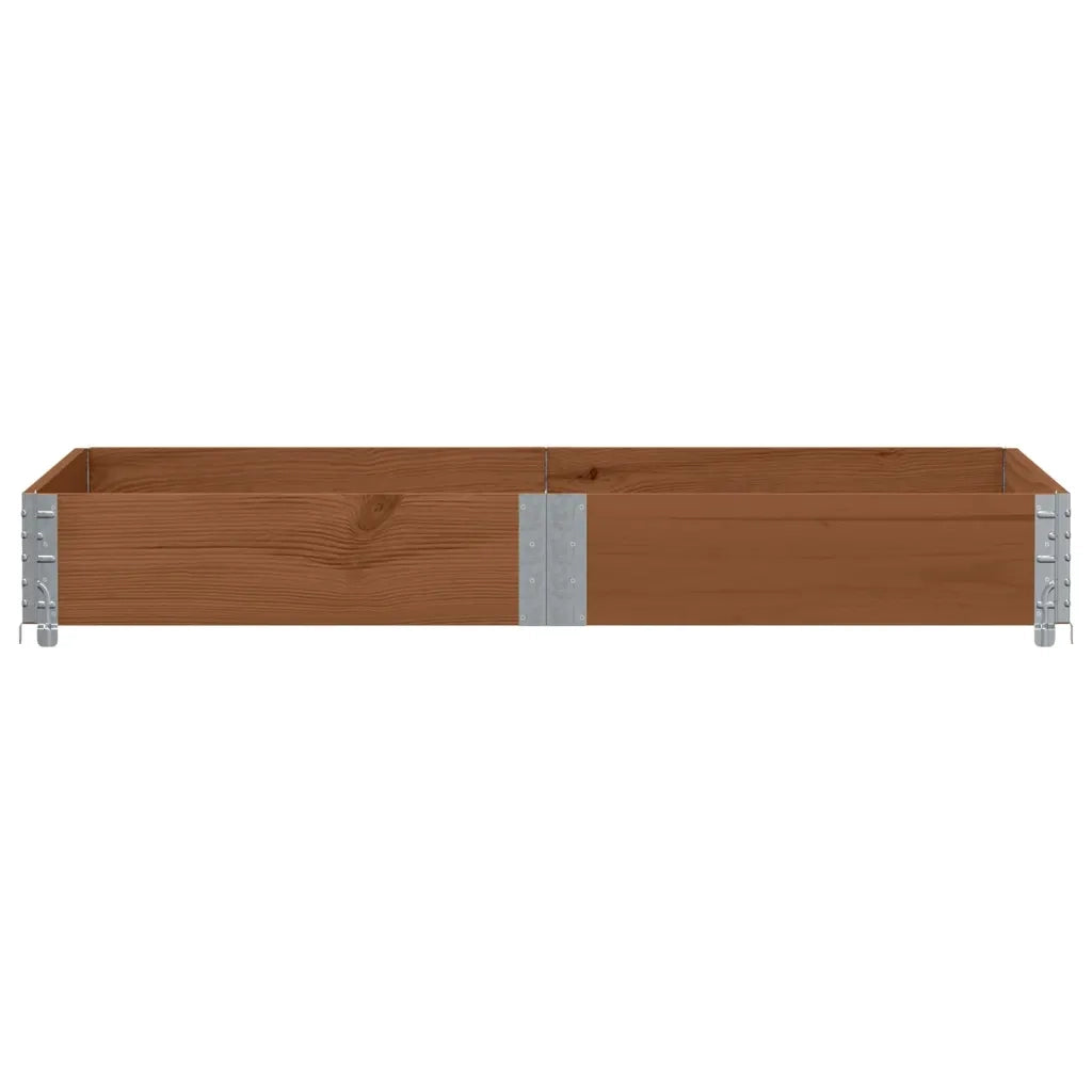 Fioriera | Cassetta per fiori | Vaso da Giardino Marrone 150x100 cm Legno Massello di Pino