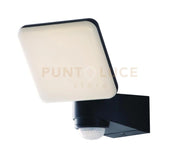 PROIETTORE LED SAT ANTRACITE 10W 1200LM 4000K CON SENSORE DI MOVIMENTO IP54 14X15,35XCM