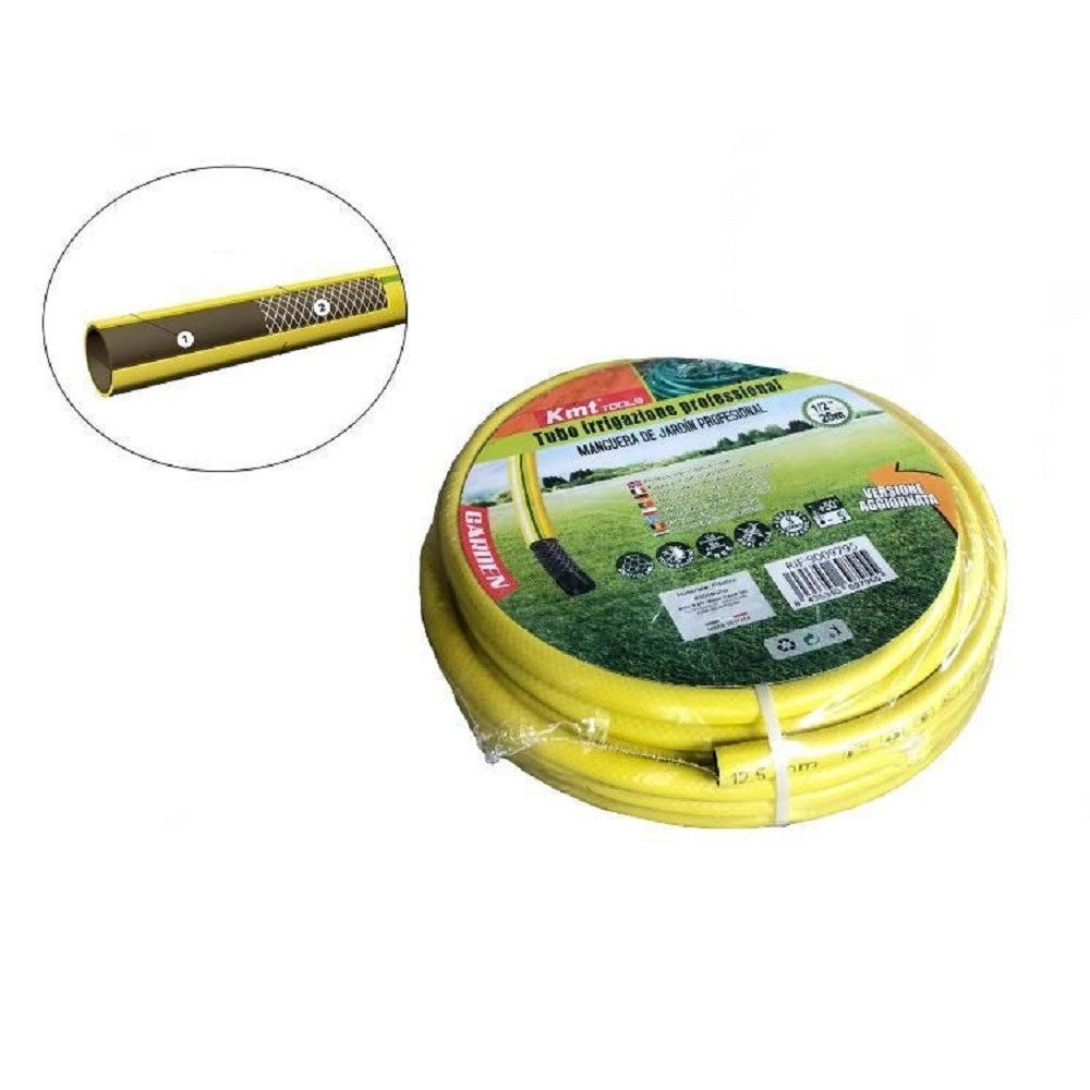 Trade Shop - Tubo Acqua Da Giardino Irrigazione Retinato Professionale ø 1/2" 20metri 9009795 -