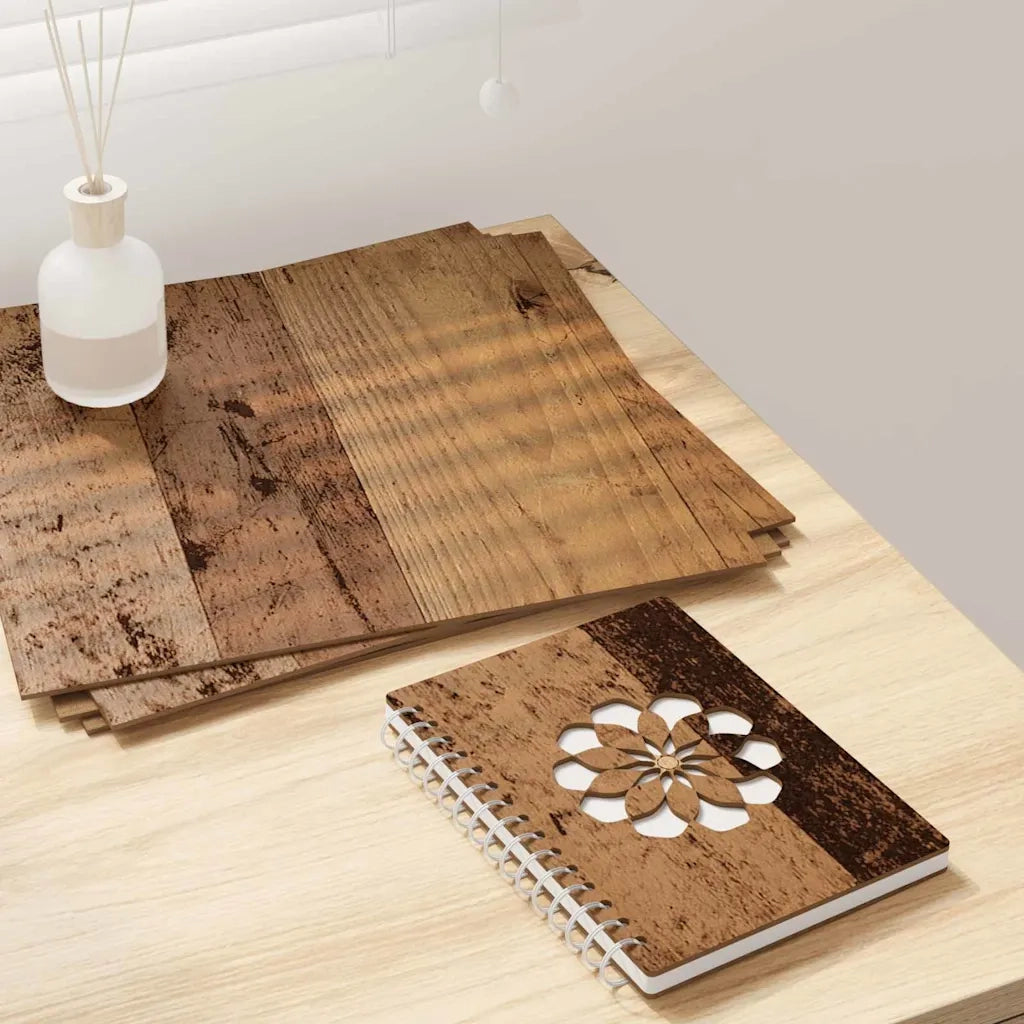 Pannelli decorativi 50 pz Legno vecchio 30 x 30 x 0.27 cm CFW3139227