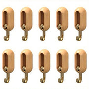 Pacchetto di 10 ganci invisibili senza urti | Disegno pieghevole con colla resistente | Perfetto aiuto per l'organizzazione per la sala, la camera da letto o l'ingresso
