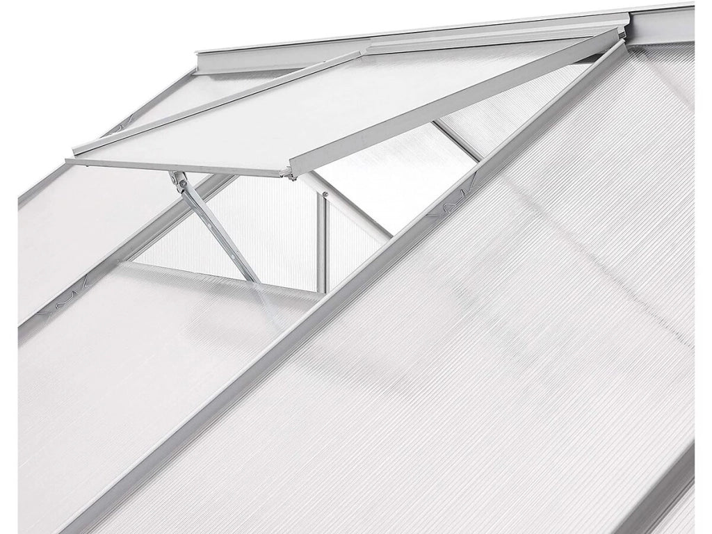 Serra da giardino in policarbonato 250 x 190 x 195 cm "Basilic" - 4,75 m² - Grigio