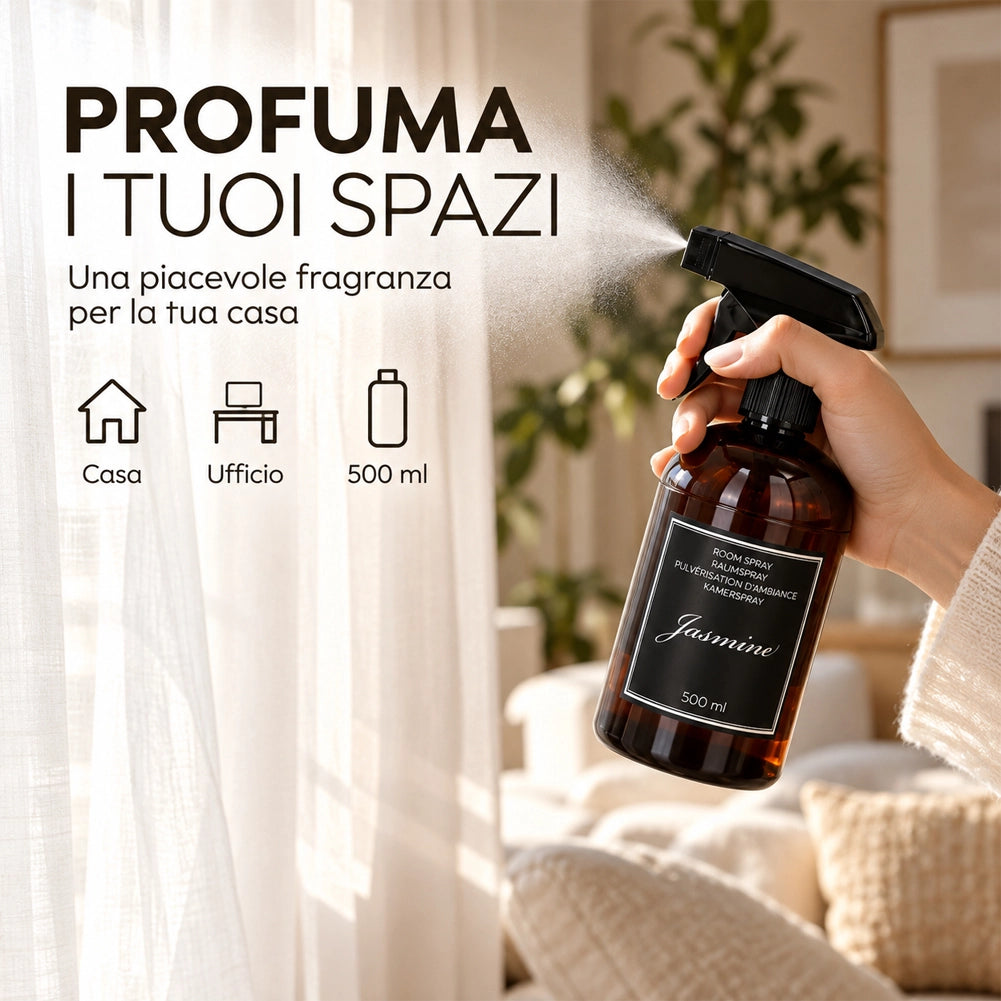 Set 4 Deodoranti per Ambiente Spry da 500ml Fragranze Fresche per Casa Ufficio