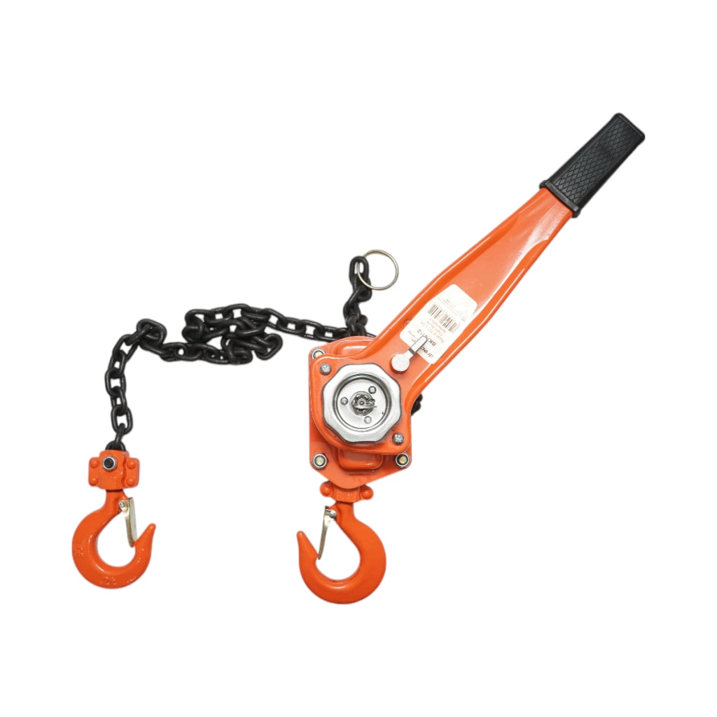 Paranco manuale a leva da 1500 kg, catena da 1,5 m, gancio di sicurezza Breckner Germany