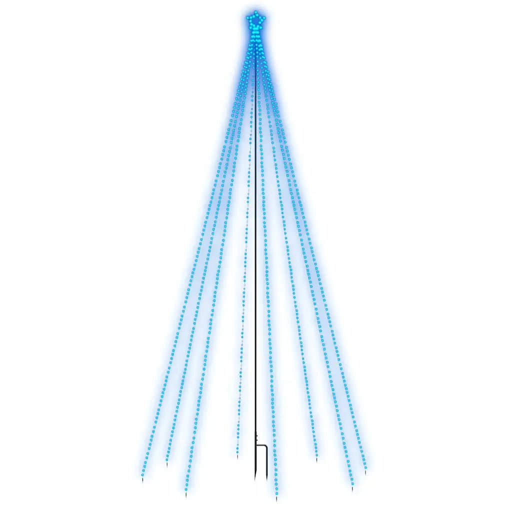 Luci per Albero di Natale Interni Esterni 576 LED Blu 3,6 m 328742