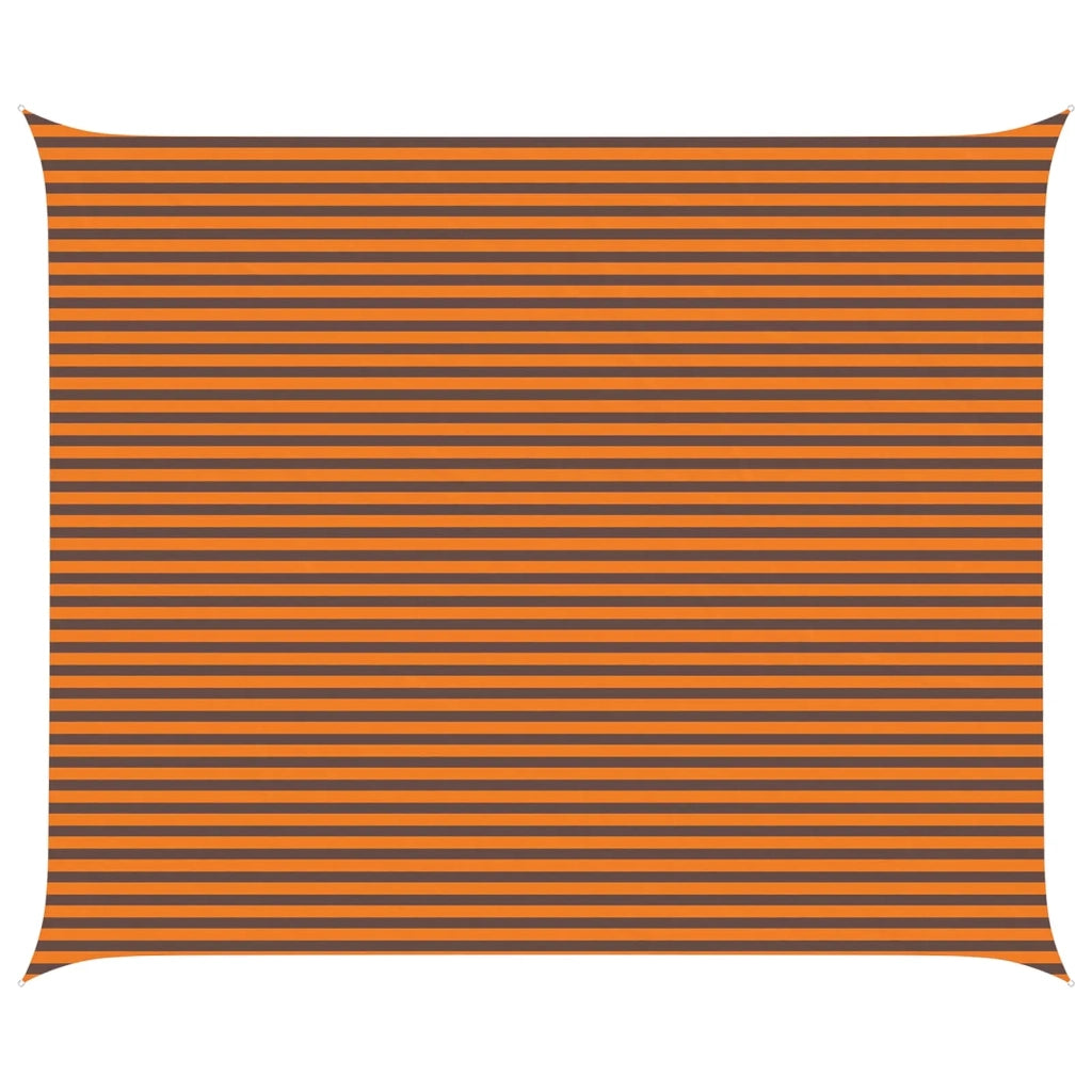 Vela Parasole | Telo Ombra | Vela da ombra solare Arancione e Marrone 6 x 5 m