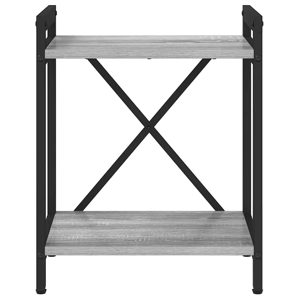 Libreria-Scaffale per Libri-Mobile di Stoccaggio Grigio sonoma 40 x 30 x 50 cm Legno multistrato