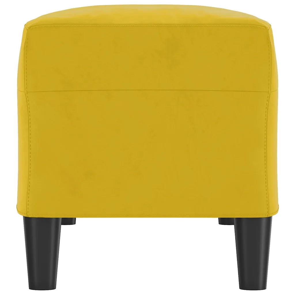 Panca giallo 100x35x41 cm in Velluto cod mxl 69482