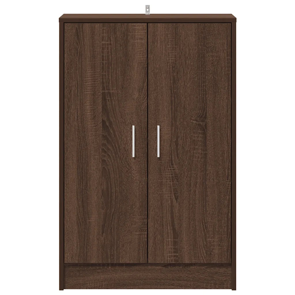 Scarpiera Rovere Marrone 60x35x92 cm in Legno Multistrato 816013