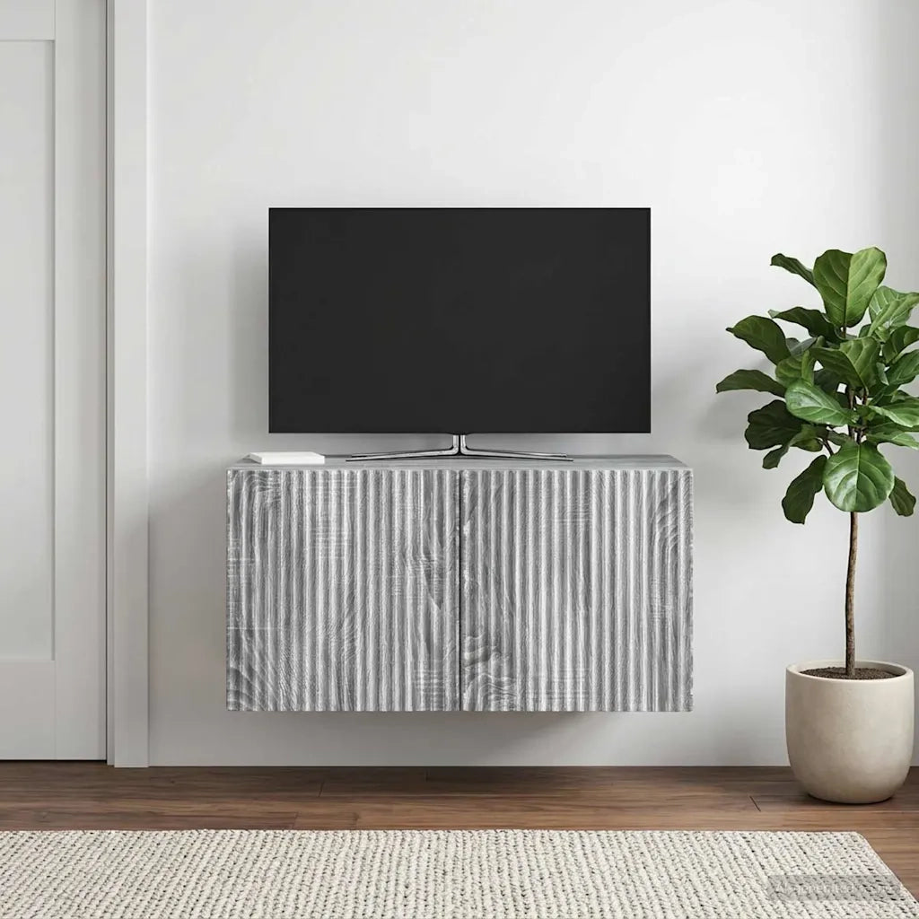 Mobile Porta TV da Muro Grigio Sonoma 59,5 x 31 x 30 cm 898541