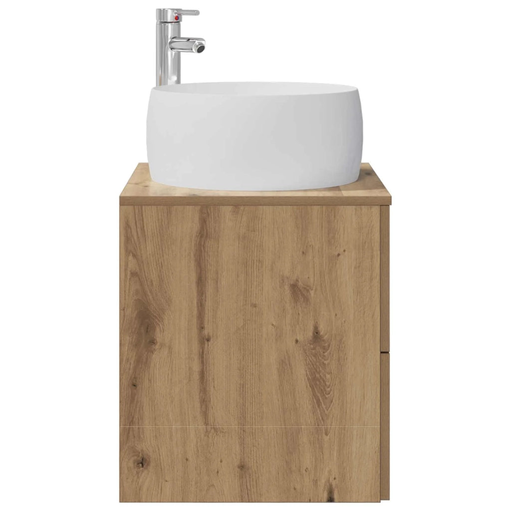 Mobile Lavabo da Parete Rovere Artigianale 49,5 x 44,5 x 66 cm