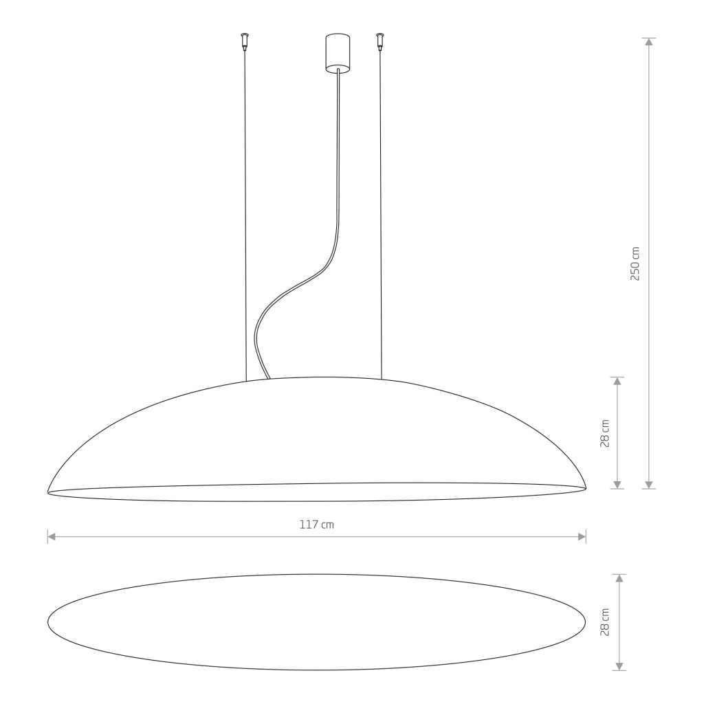 Lampadario sospeso Nowodvorski Canoe 7927 5 luci bianco oro