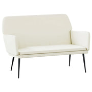 Panca/panca in velluto crema 108 x 79 x 79 cm 02_0010574