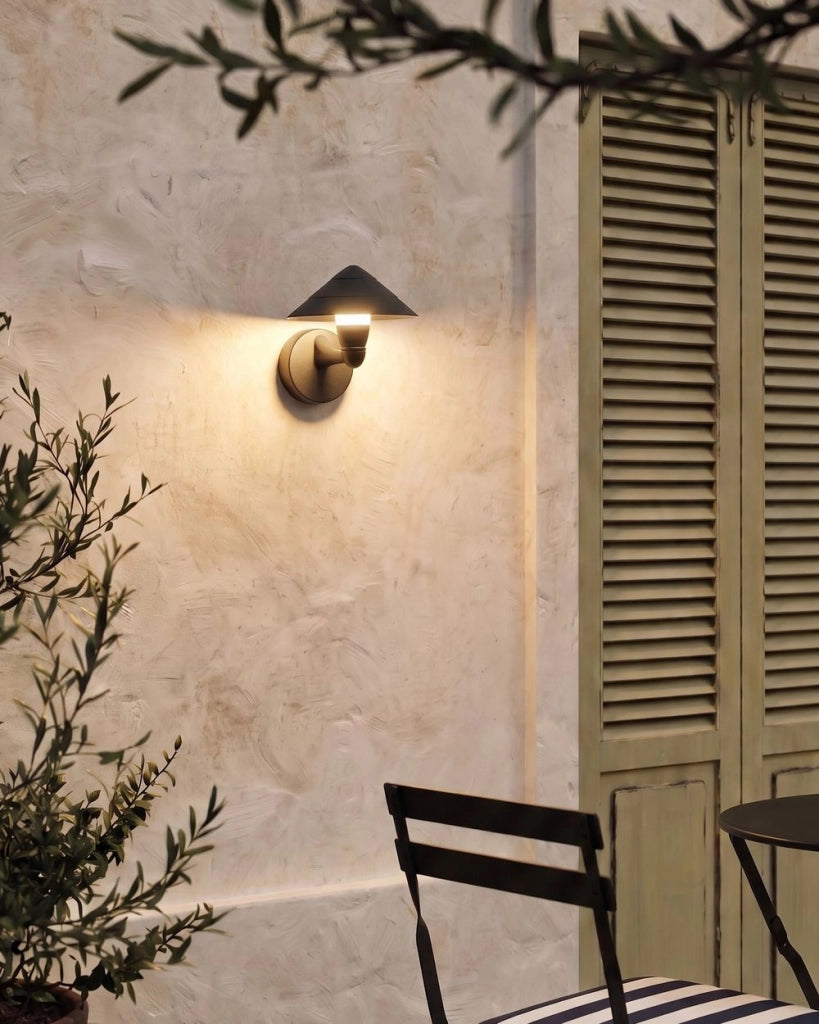 Lampada LED da Parete per Esterni in Alluminio Nero Design Moderno