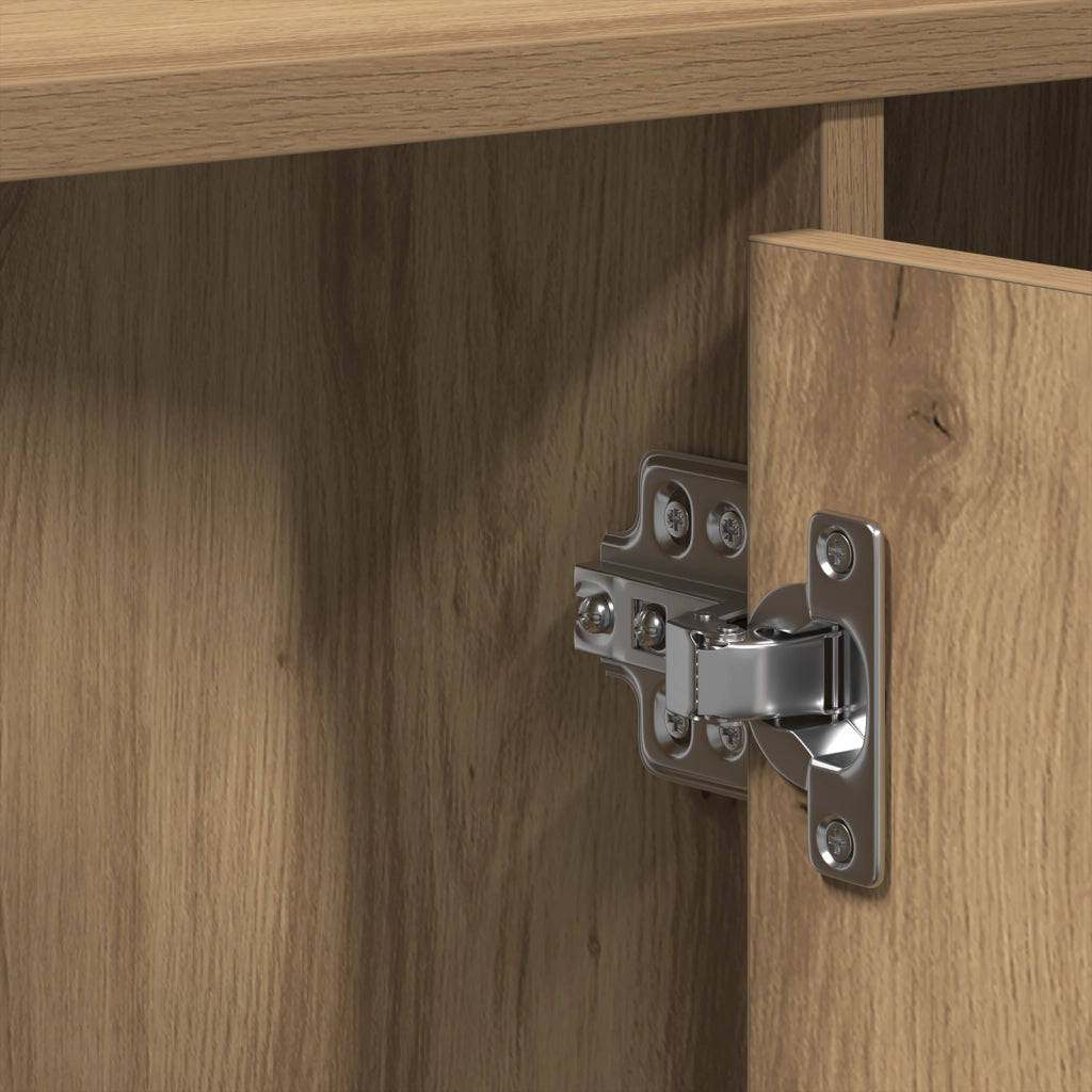 Mobile Sottolavabo Rovere Artigianale 91x35x60 cm Legno Ingegnerizzato