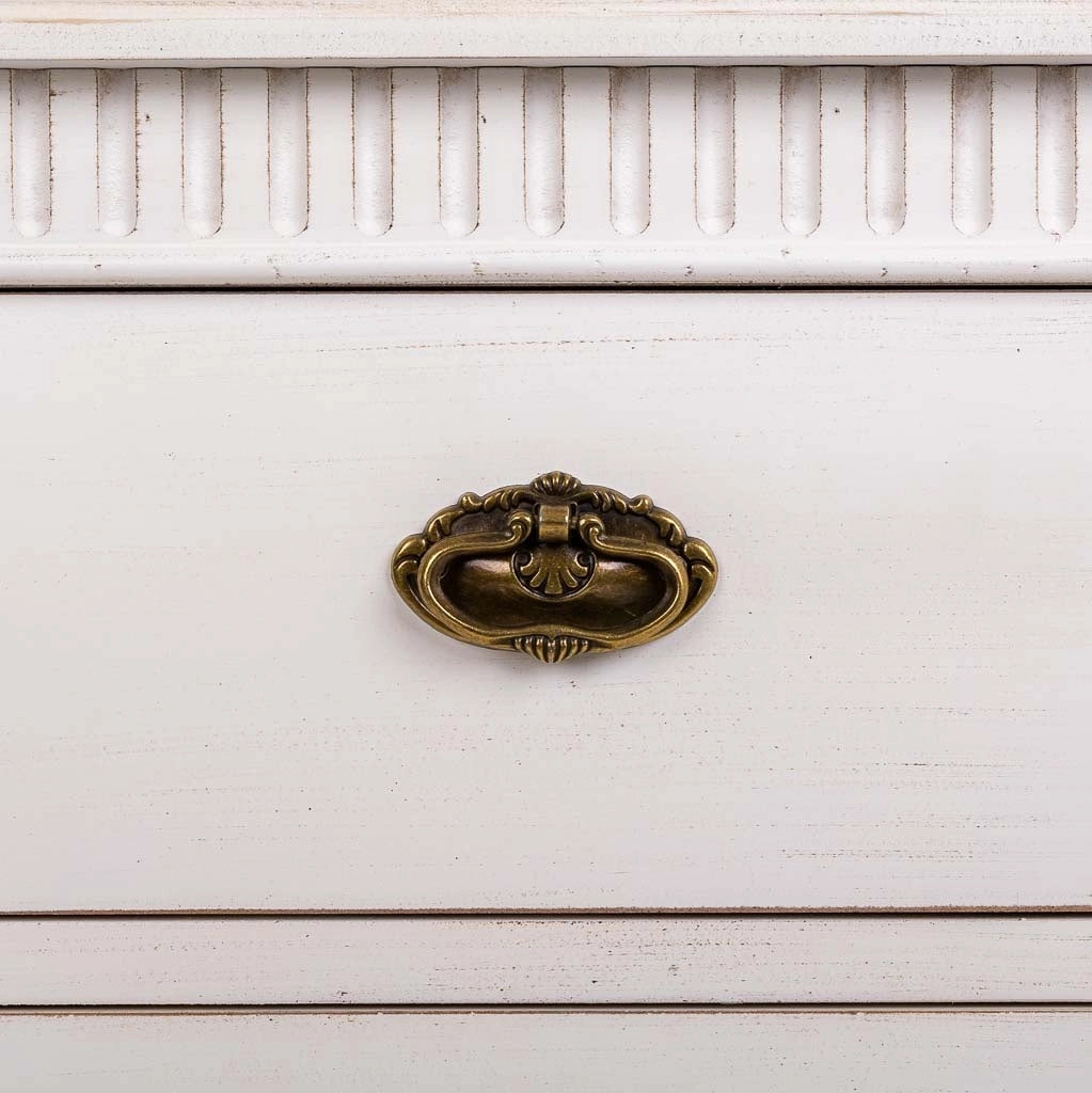 Credenza in legno bianco 108x36x82h