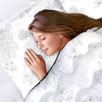 Cuscino in microfibra stampata AIO FACTORY 70x80 cm - Anallergico, Floreale