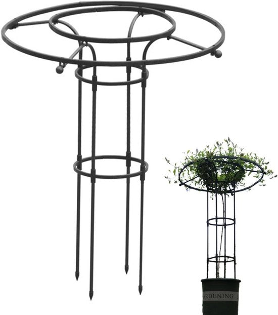 Lavorazione Verticale Metallica per Giardino - Paraplu Metallico per Lavorazione di Piante e Supporti per Piante (210CM)