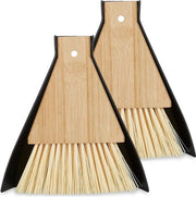 Set di stoffe e lamiere - mini piantina per cucina, campeggio o ufficio - nero/natura con occhiello di fissaggio
