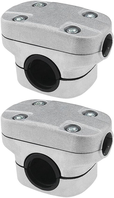 Accessori per Trimmer - Manubrio a vite - Morsetto in alluminio - 26mm - Adatto per manubrio da 18mm - Set da 2 pezzi