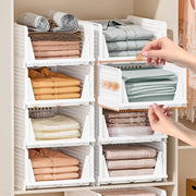 Set di 5 organizzatori di armadio pieghevoli, organizzatori di armadio, scatole di archiviazione pieghevoli, cassetti di carico per camera da letto, cucina, bagno e ufficio (5L)
