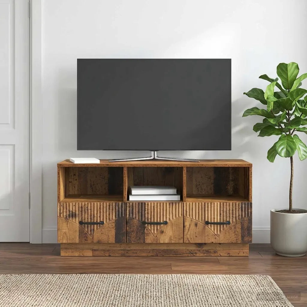 Mobile TV Legno antico 102 x 34,5 x 47 cm Legno ingegnerizzato 895373