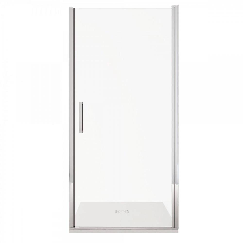 Porta Doccia apertura unico battente in Cristallo 6 MM anticalcare - Misura: 80 xh 195 (AdattabilitÃ  78-80 cm)
