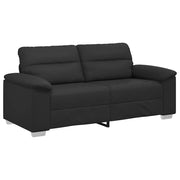Divano | Divano da soggiorno | Sofa a 2 posti nero 180x81x84 cm in similpelle